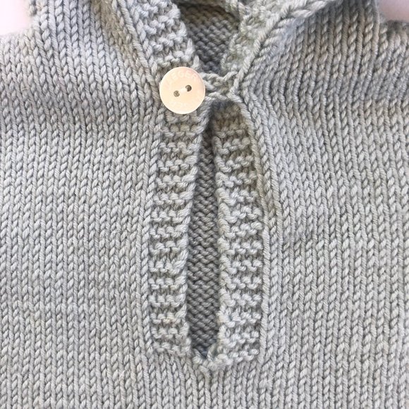 Handmade Baby Cashmerino Hooded Sweater - Picture 5 of 7